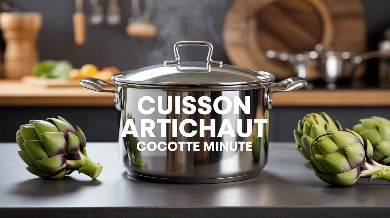 Cocotte-minute avec artichauts frais et vapeur