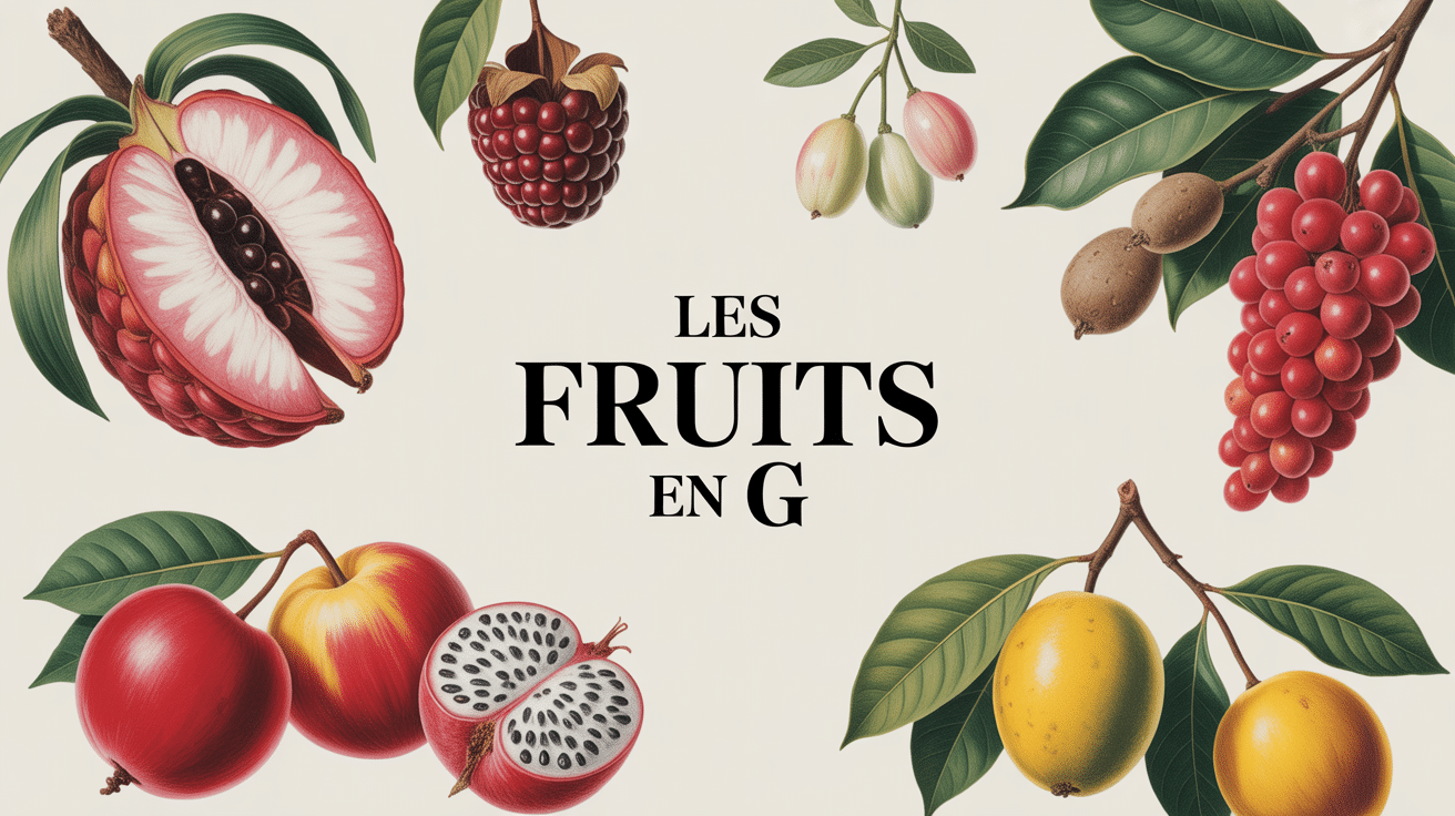 Arrangement artistique de fruits en G