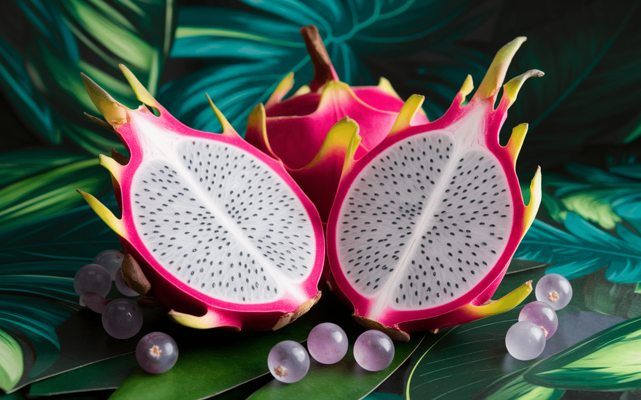 dragon fruit et fruits tropicaux
