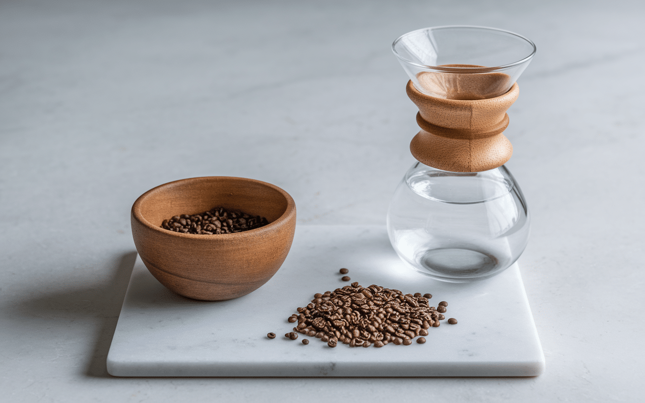 8g café filtre et 100ml eau