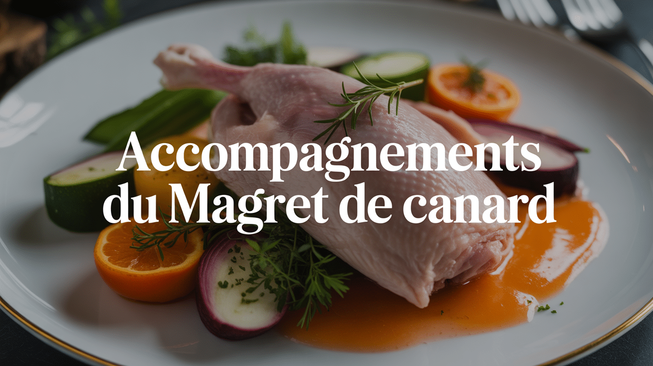 accompagnement du magret de canard avec légumes et sauce