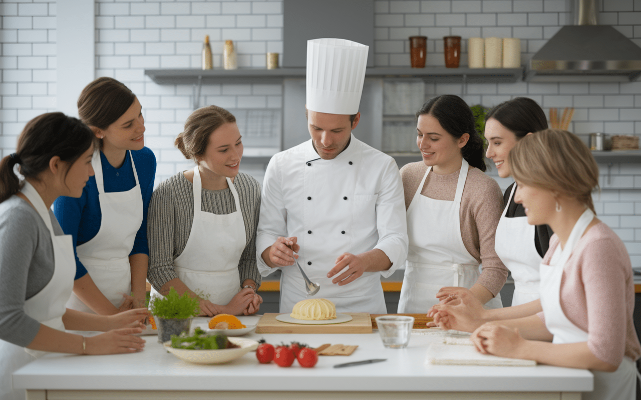 cours de patisserie avec cyril lignac chef demonstration