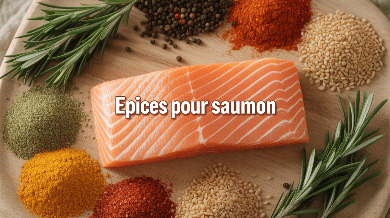 Epices pour saumon pavé rosé et épices variées
