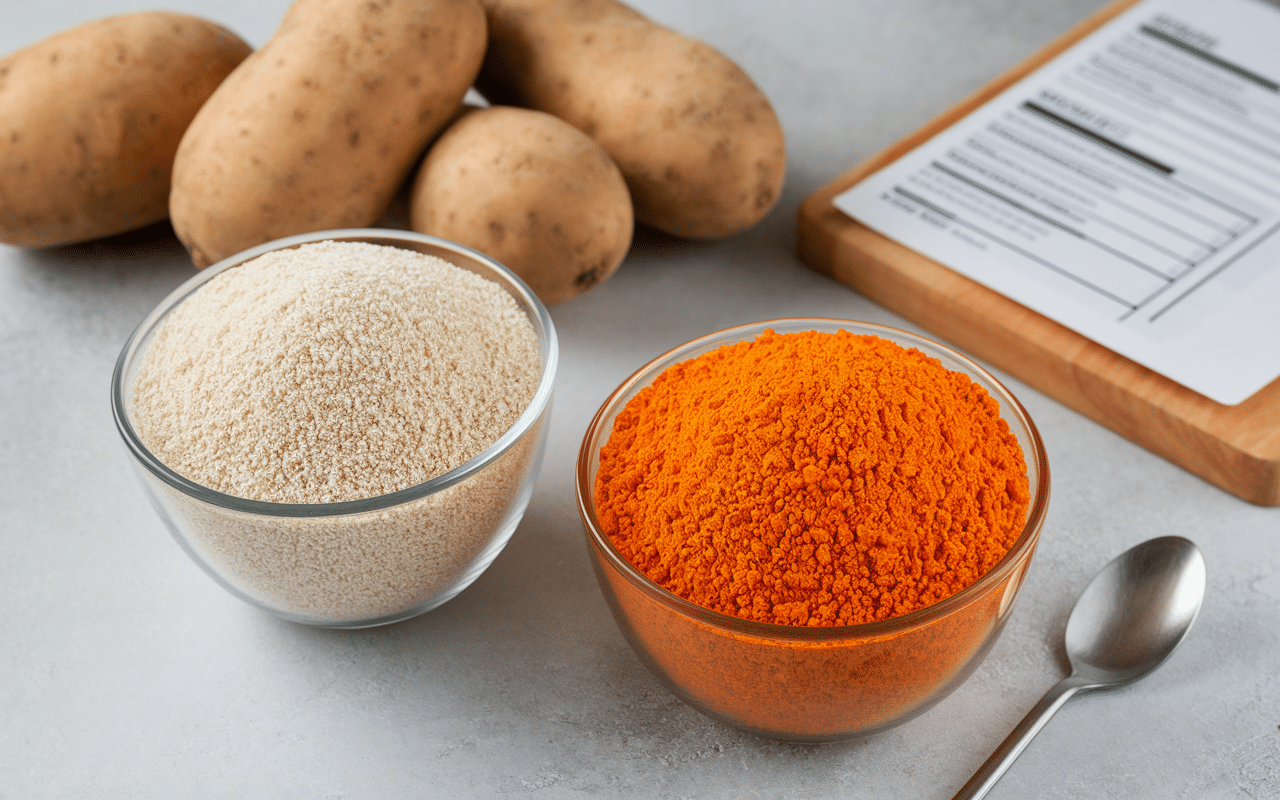 Farine patate douce vs ble nutrition