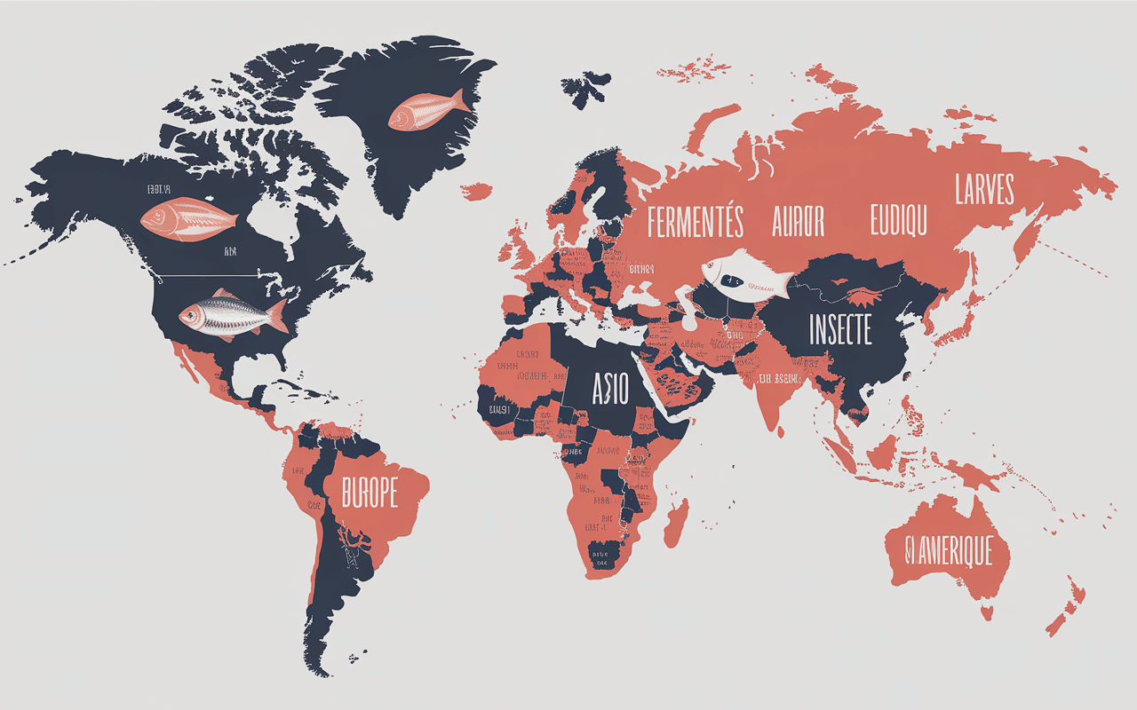 carte monde plats dégueulasse aliments controversés