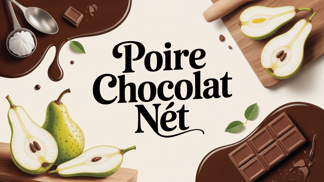 poirechocolat net poires fraîches chocolat noir composition