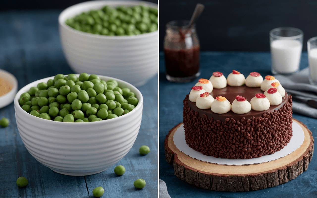 Comparaison pois chiche et gateau chocolat pois chiche