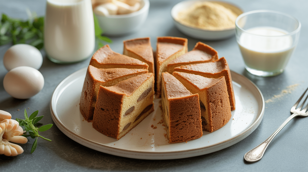 recette gâteau protéiné sans whey tranche moelleuse ingrédients naturels