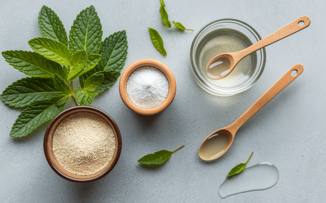 ingrédients naturels recette sirop de menthe sans sucre