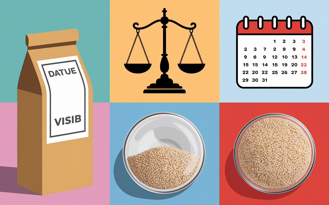 Paquet de riz périmé depuis 2 ans et date visible