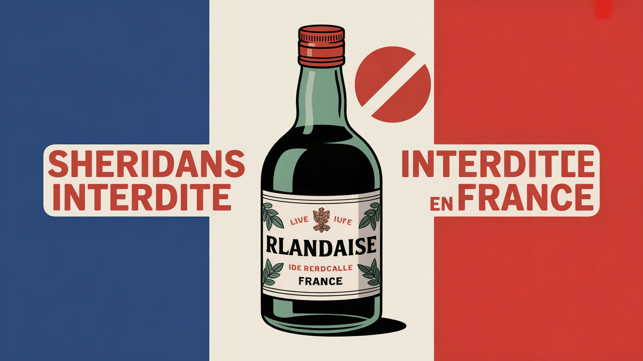 sheridan's liqueur interdite à la vente en france pourquoi visuel bouteille interdite