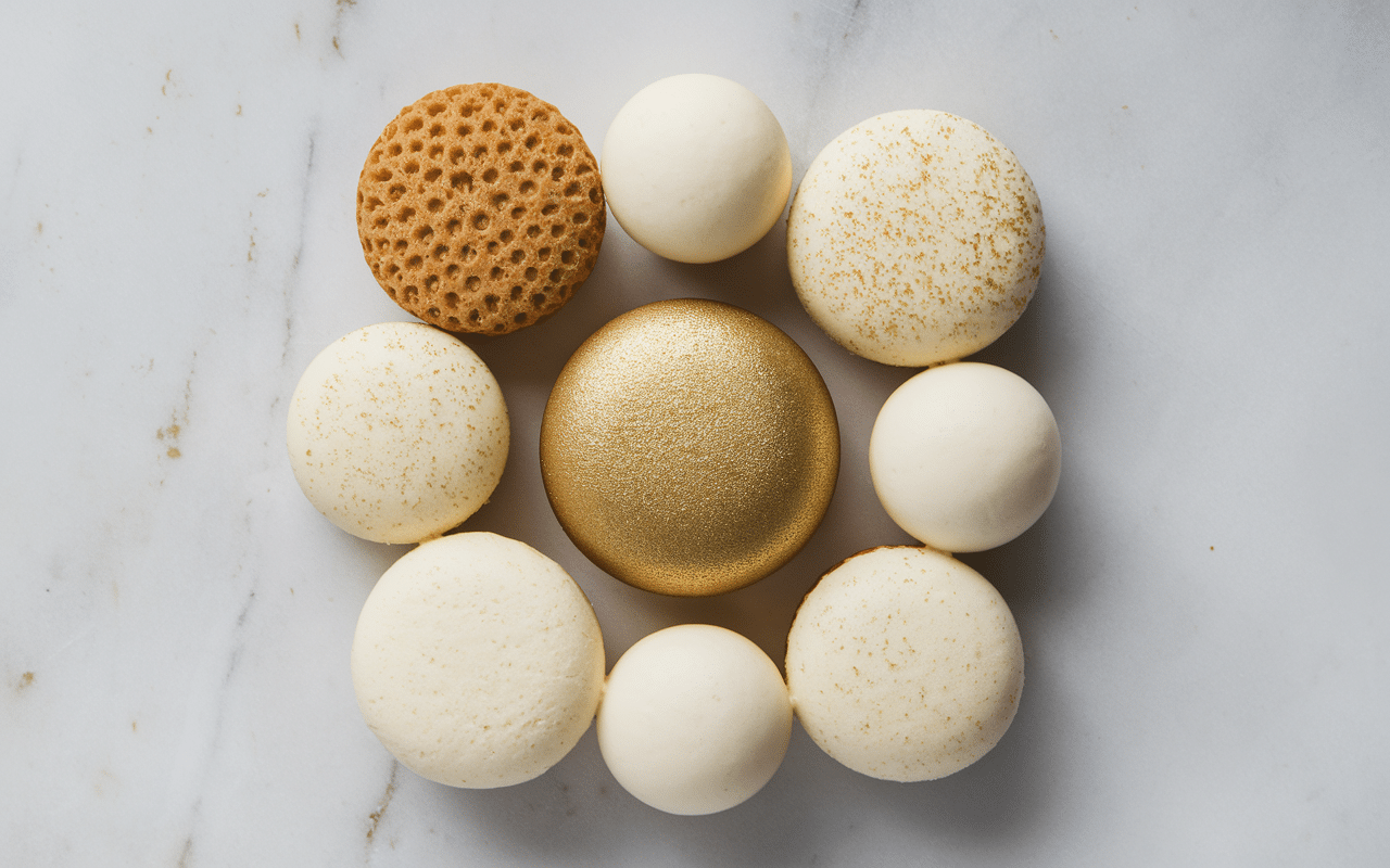 Coupe pâtisserie croustillant chocolat blanc