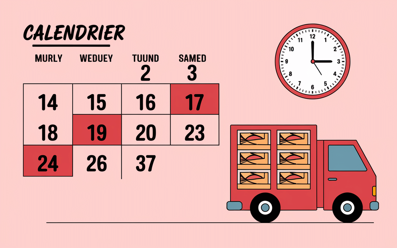 Arrivage poisson quel jour calendrier livraison matinale