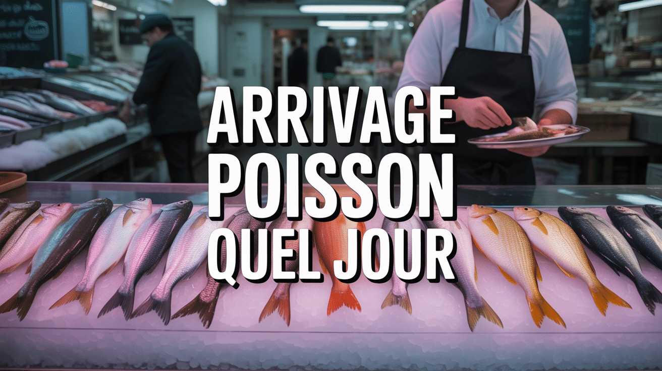 Arrivage poisson quel jour sur étal de poissonnier