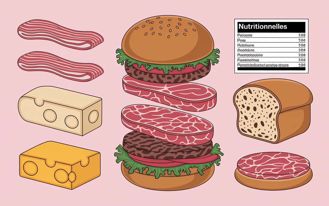 ingrédients bacon lover burger king et informations nutritionnelles