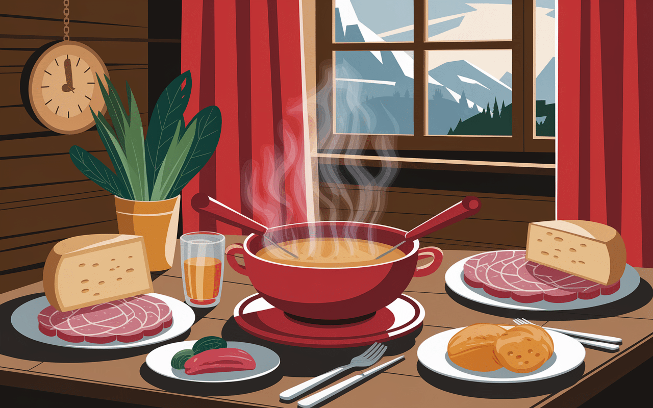 plats savoyards sur table de montagne beaufort resto