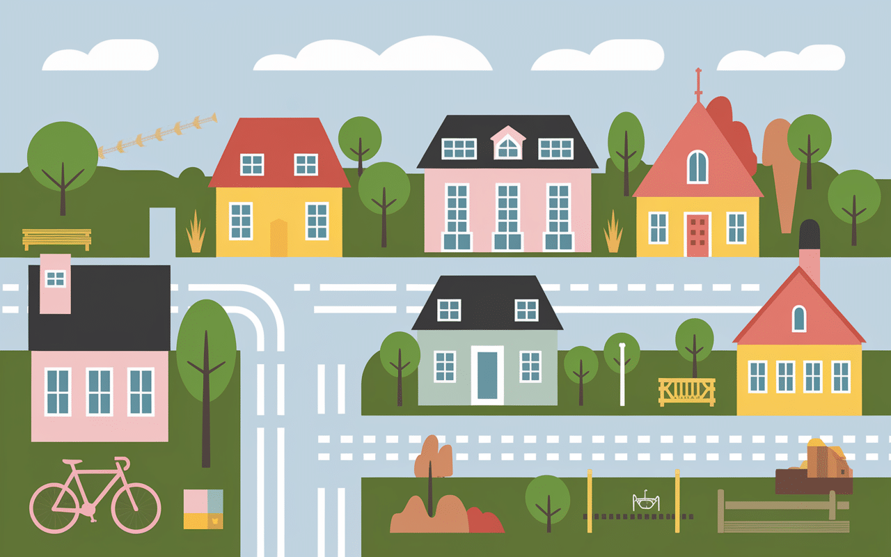 Plan village Heudebouville localisation boulangerie