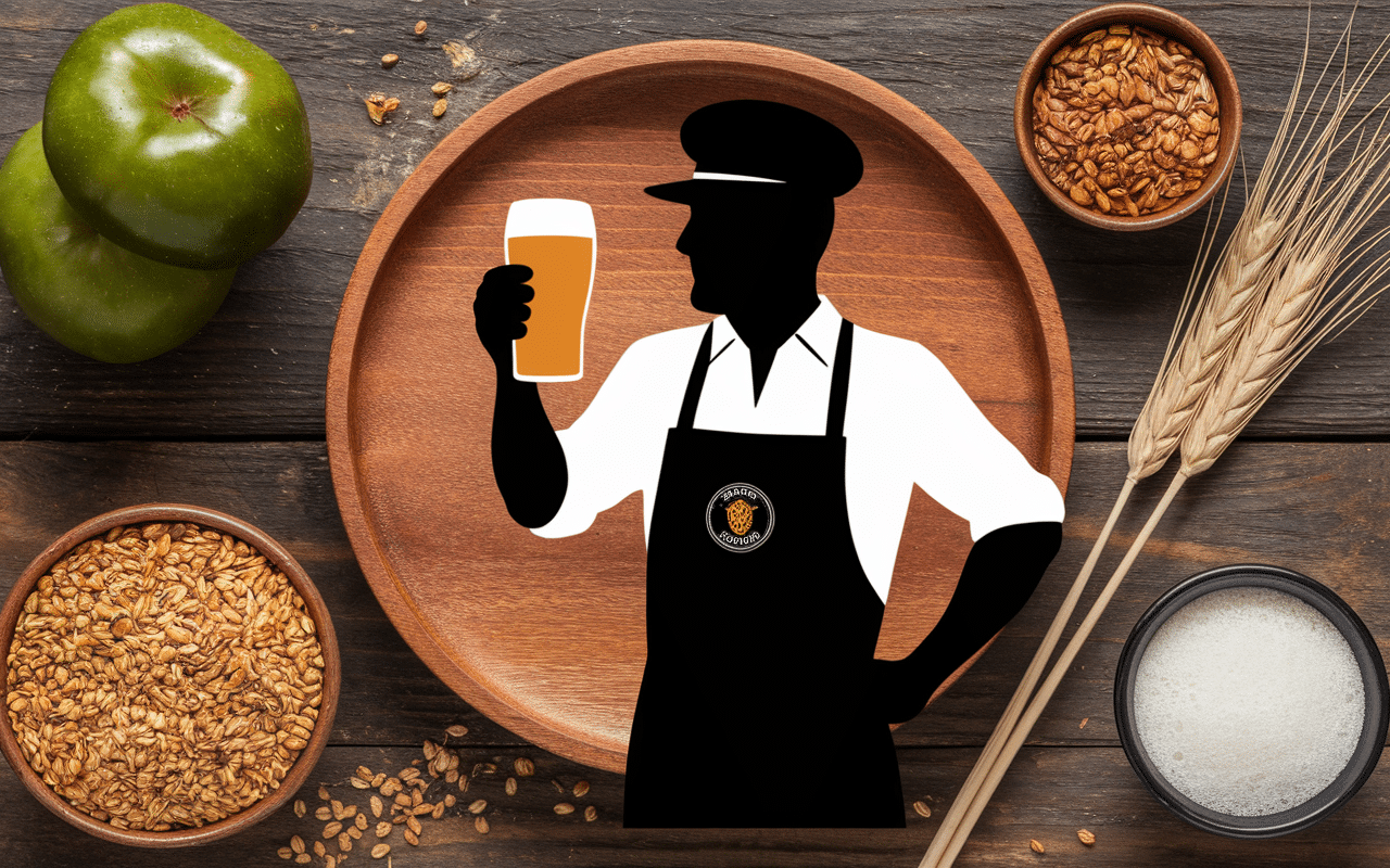 Maître brasseur Brasserie Skumenn avec ingrédients naturels