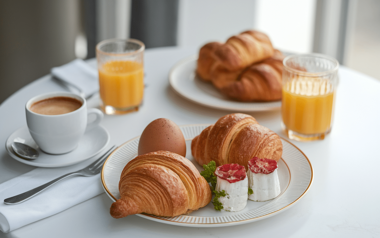 Plateau brunch Carqueiranne croissants et café