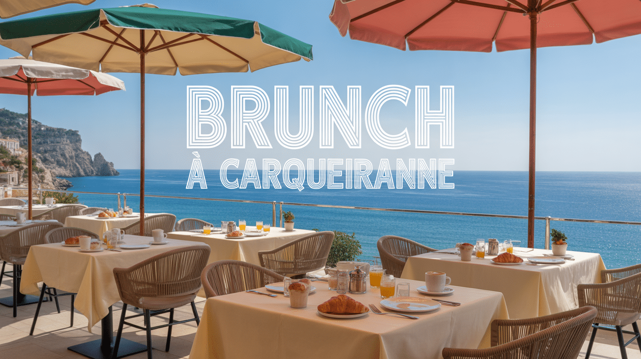 Brunch Carqueiranne restaurant vue Méditerranée