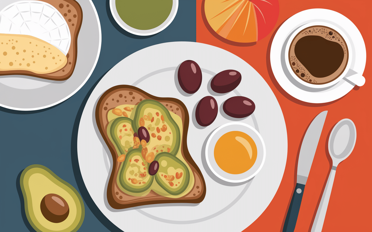 Brunch Toulon assiette méditerranéenne avec fougasse et fruits