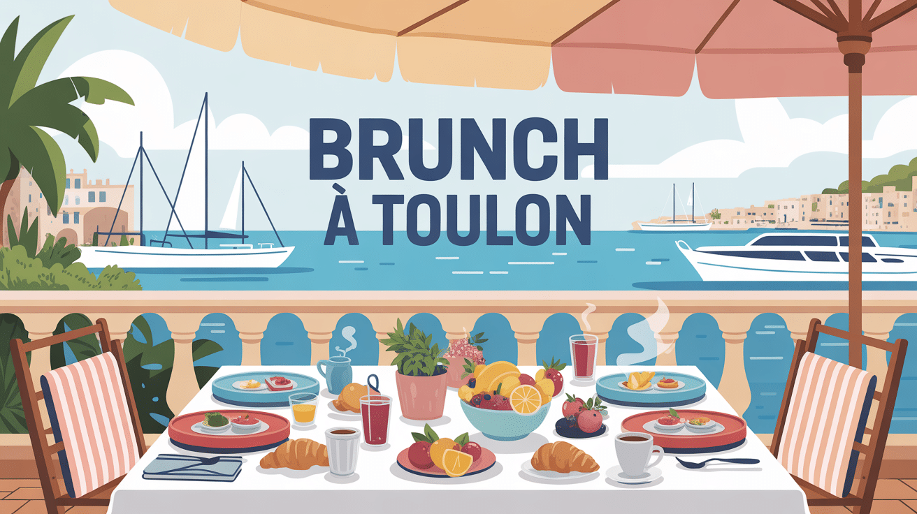 Brunch Toulon terrasse ensoleillée port méditerranéen