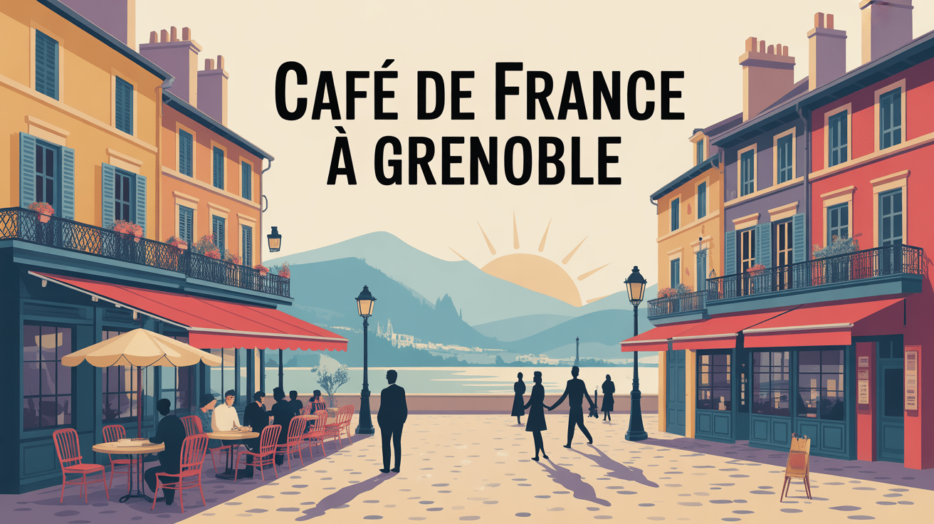 café de france grenoble terrasse sur place grenette
