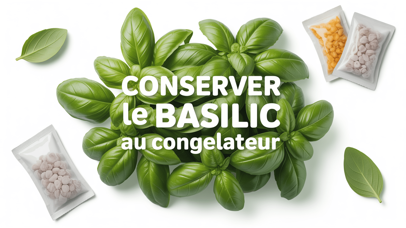 congeler du basilic fraîcheur et conservation