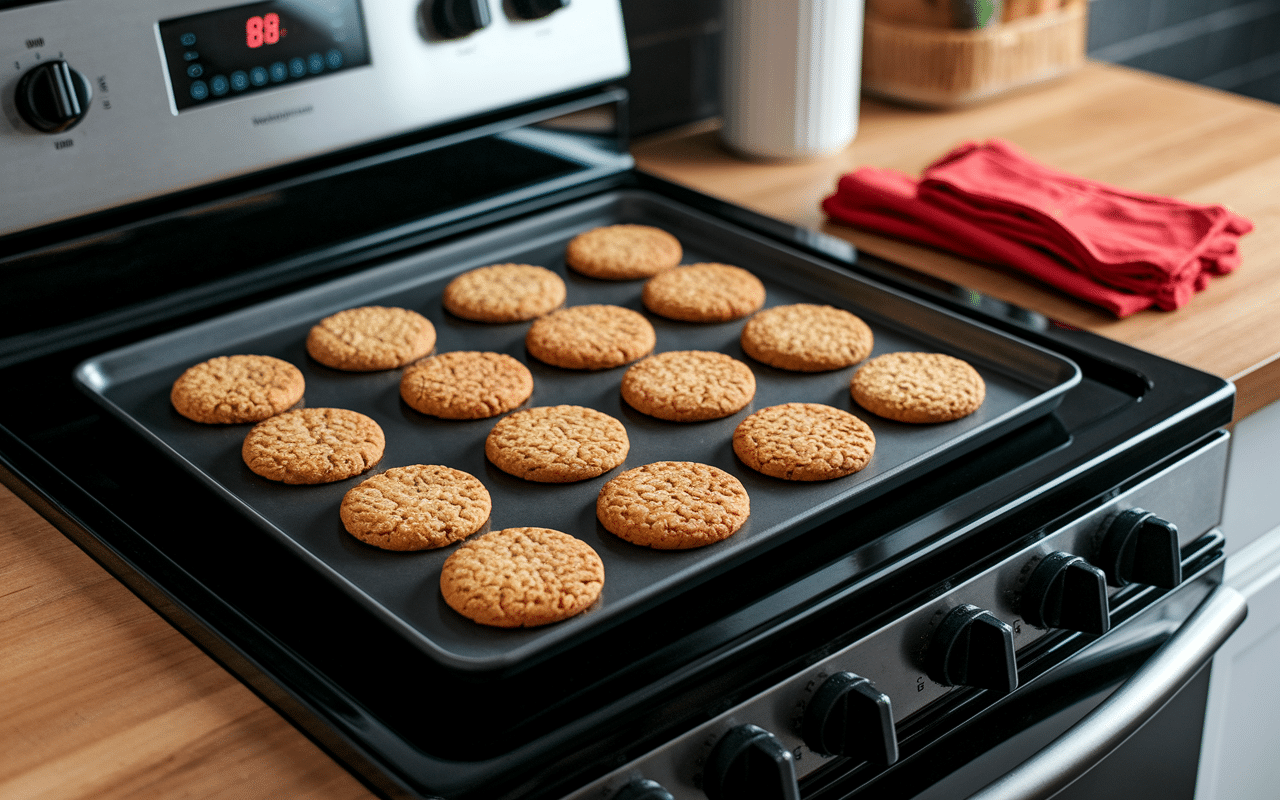 Cuisson cookies beurre de cacahuete recette americaine parfaitement espacés
