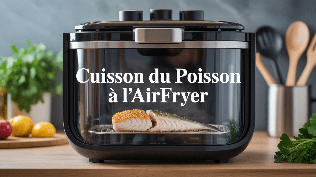 cuisson poisson airfryer filet doré dans appareil
