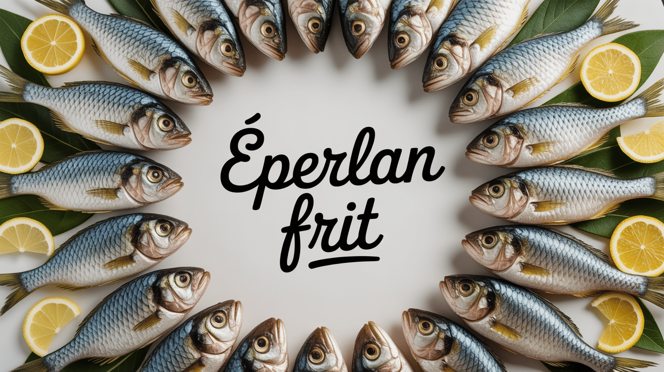 eperlan frit doré avec citron et persil