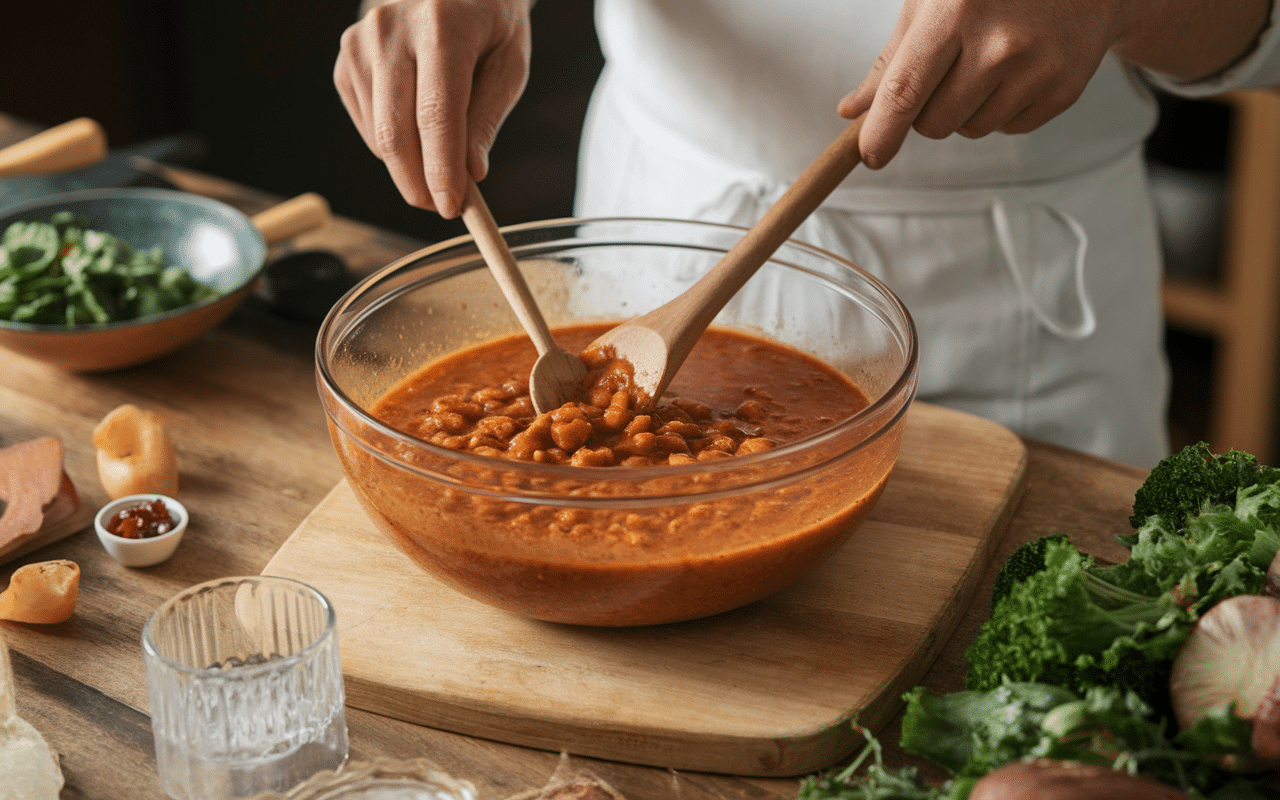 Étapes de préparation sauce big king maison