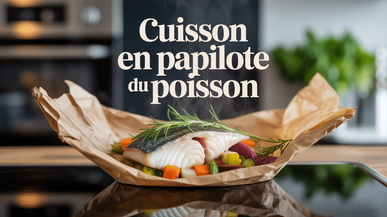 recette en papillote poisson filet doré légumes vapeur