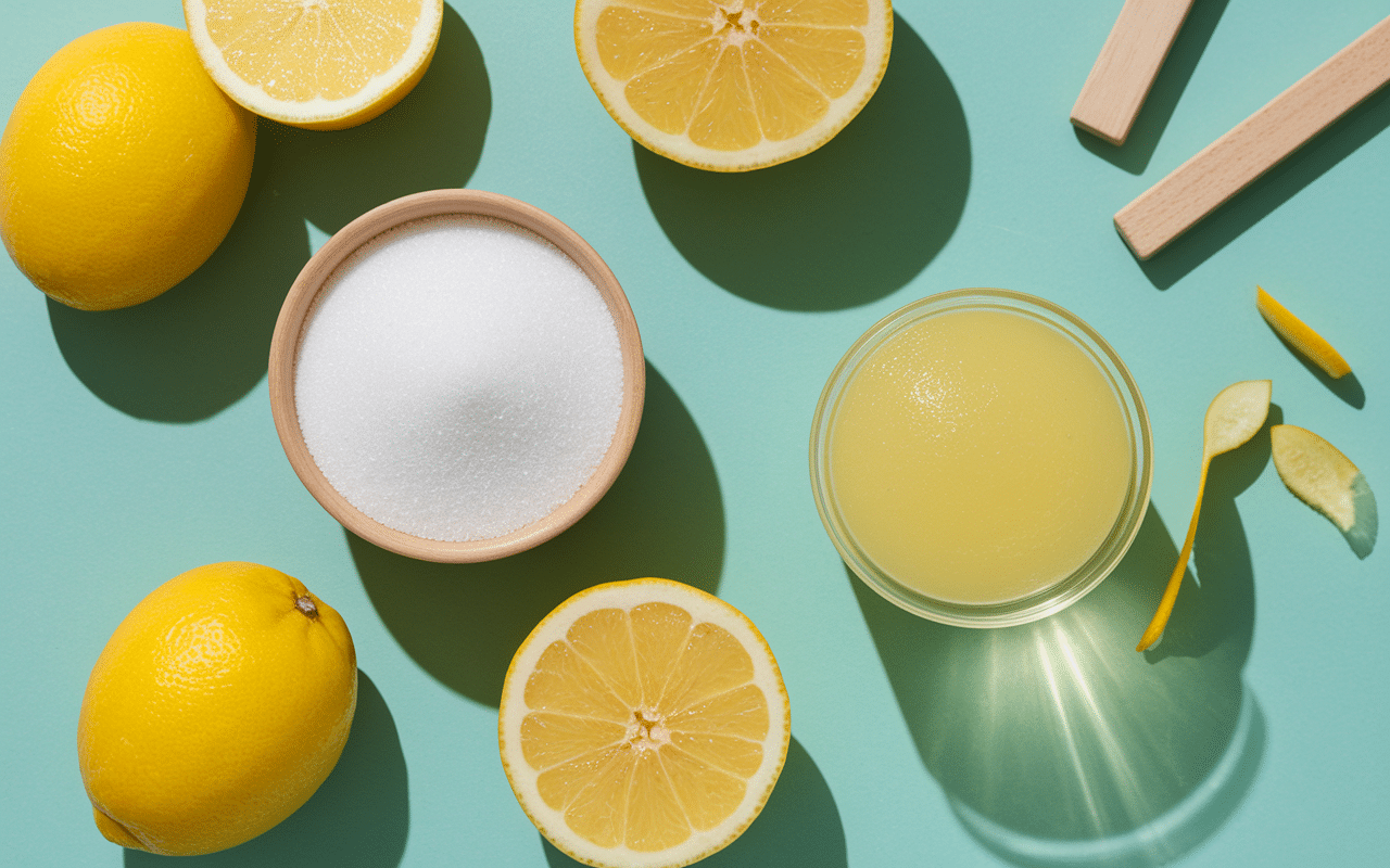 Ingrédients recettes sorbet citron citrons sucre