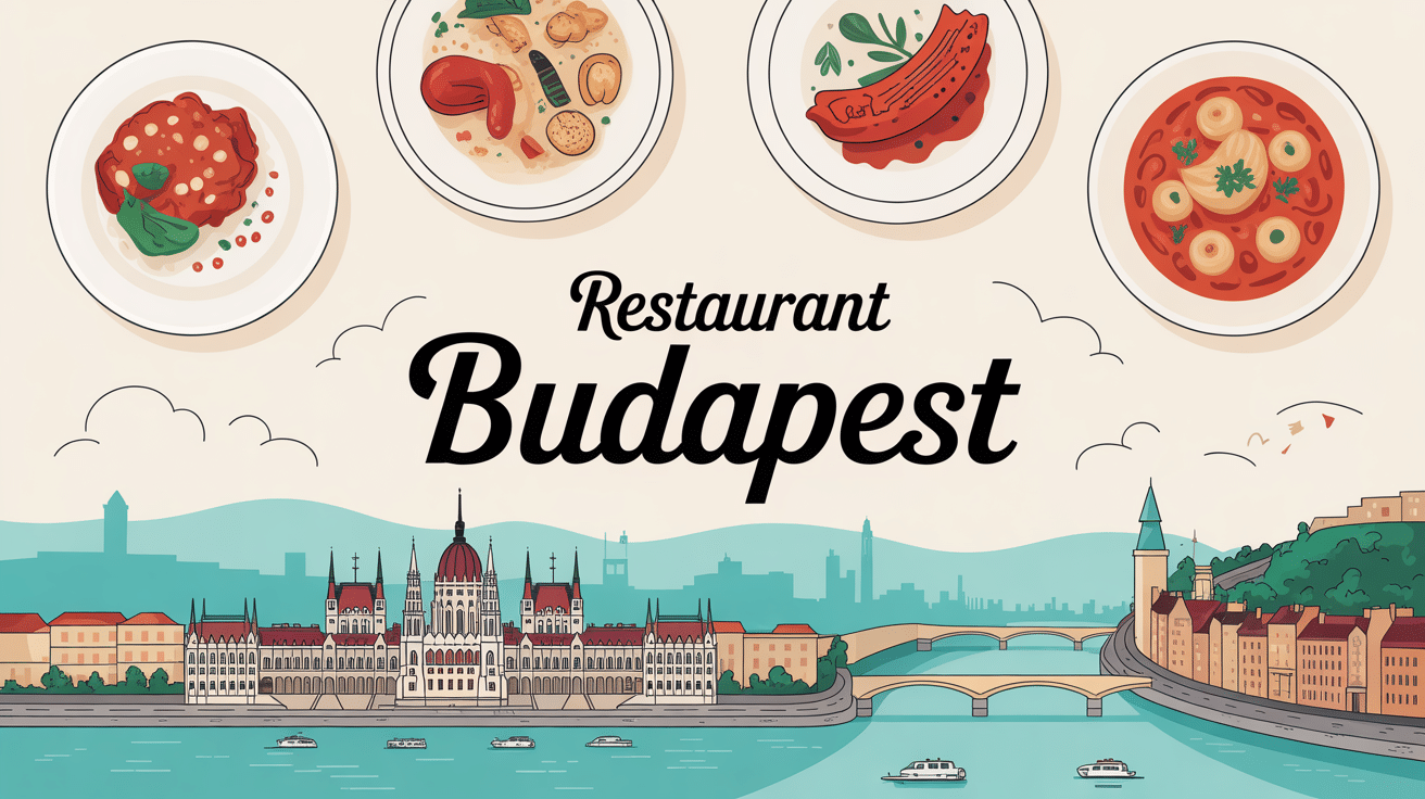 vue aerienne restaurant budapest plats hongrois