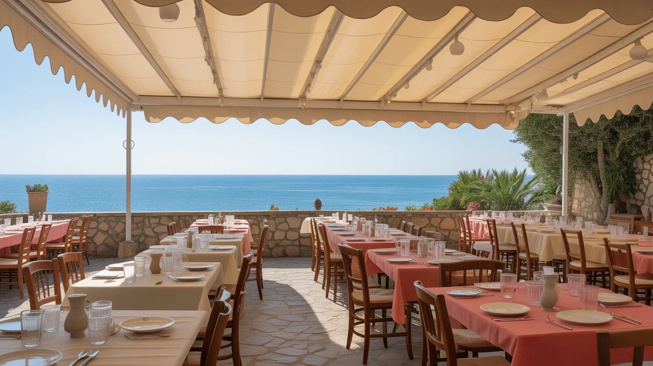 restaurant chez choupette vallauris terrasse décor provençal