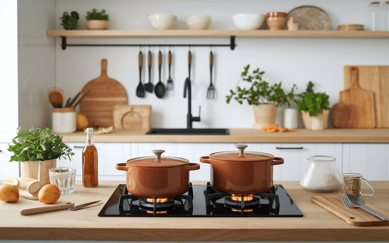 Toffee recette caramel en cuisson casserole cuivre