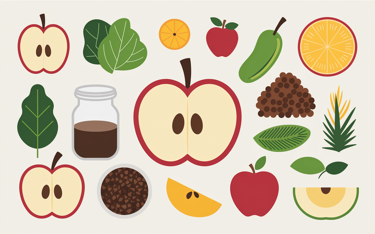 Trognon de pomme fibres bocaux compost infusions