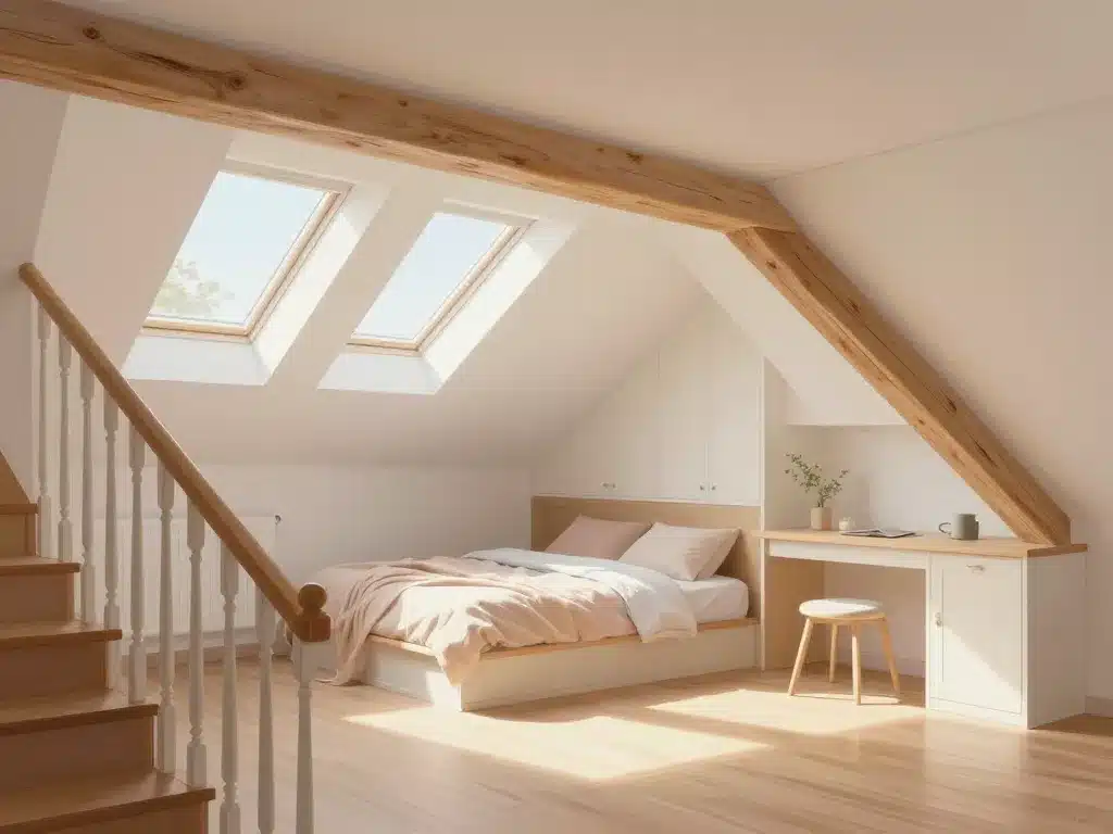 Attique amenagement combles avant apres lumineux fonctionnel