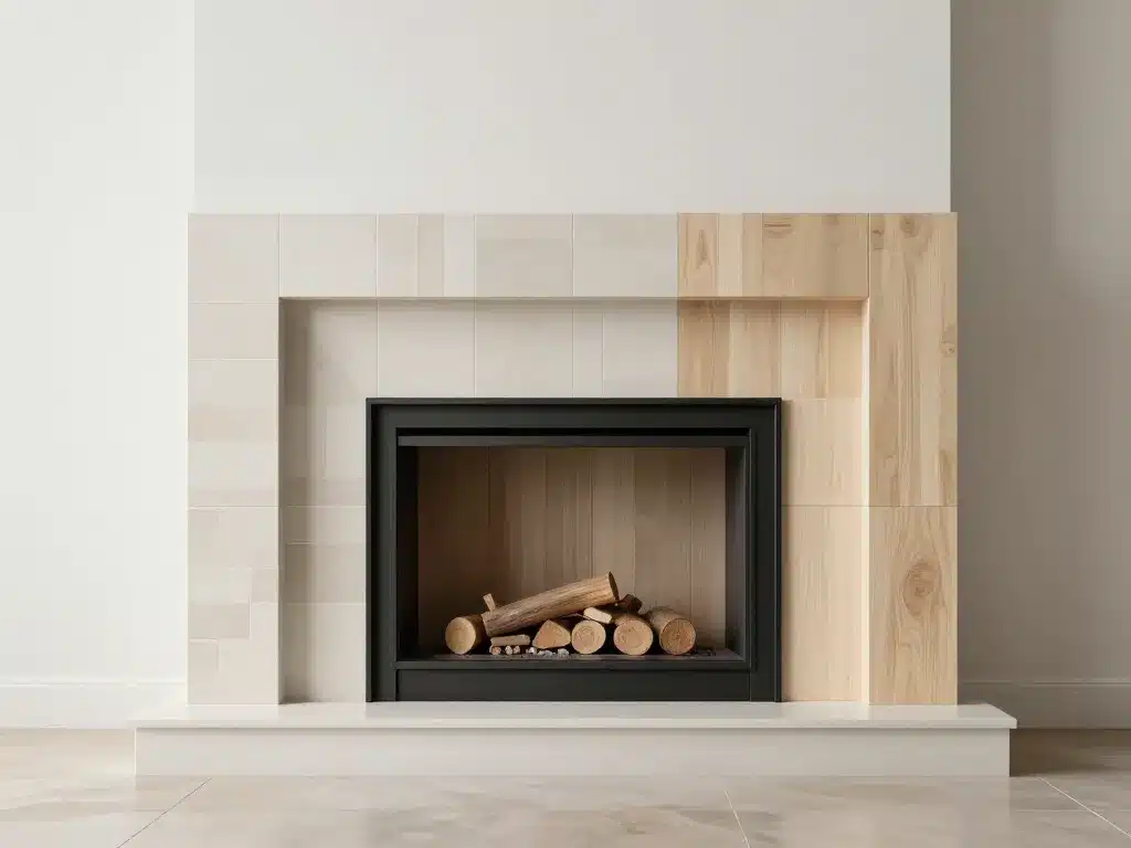 avant après idées pour relooker cheminée rustique, matériaux modernes