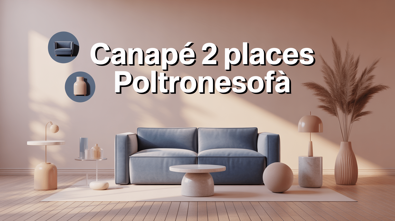 Illustration guide canapé 2 places poltronesofa prix