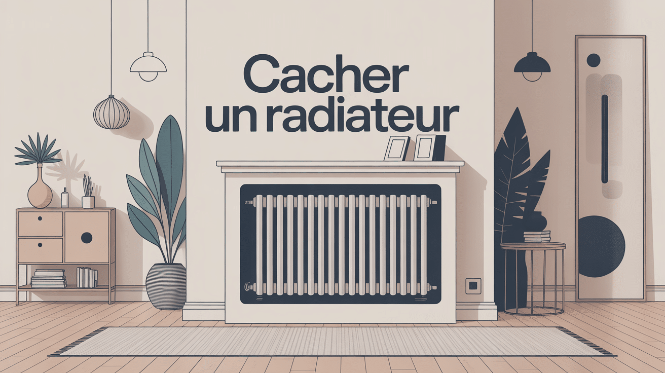 deco radiateur avec cache et radiateur peint
