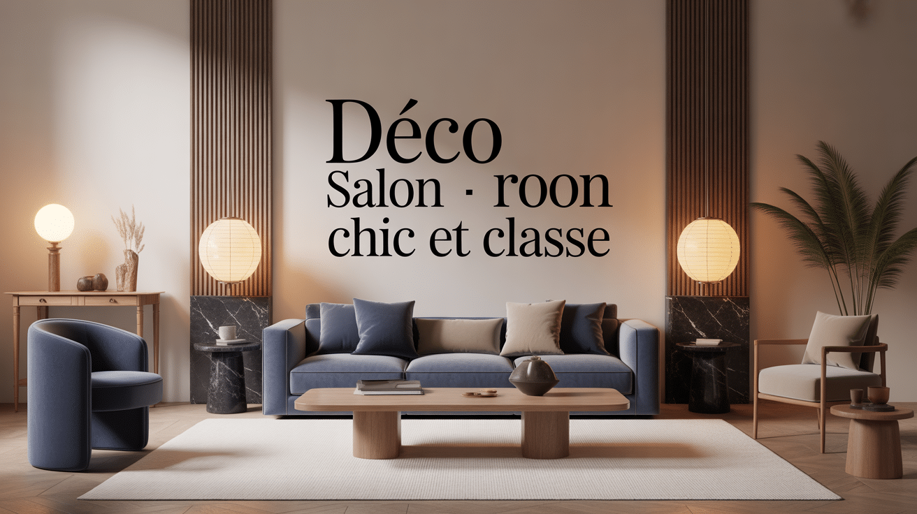 déco salon chic et classe: salon élégant, matières nobles, lumière chaleureuse