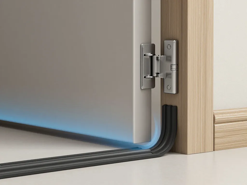 isolant phonique pour porte gros plan joints et bas de porte