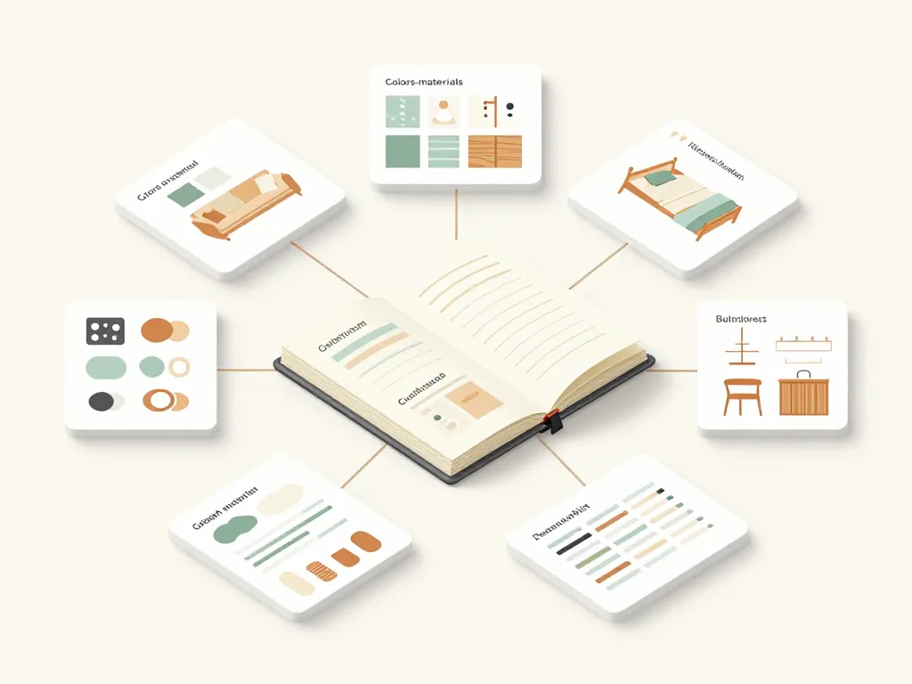 journal de la décoration en hub central avec pièces couleurs budget