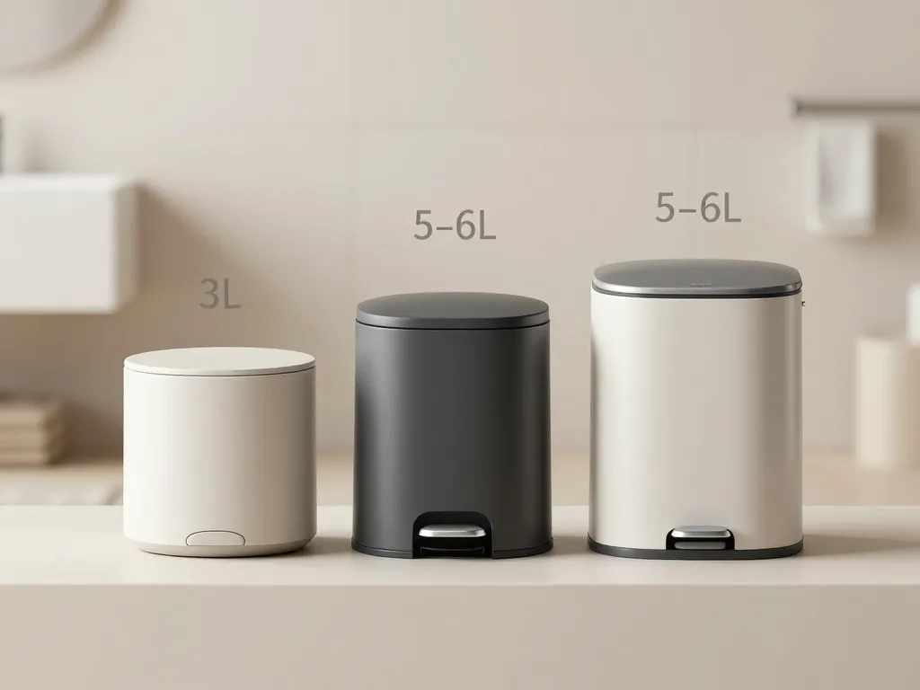 mini poubelle salle de bain comparatif pédale, basculant, compact