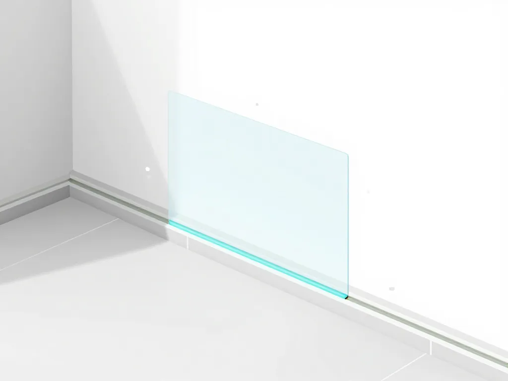 plinthe pour salle de bain pose avec joint silicone étanche