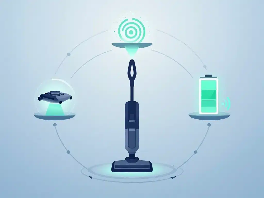 Quel Tineco choisir, schéma puissance batterie fonctions