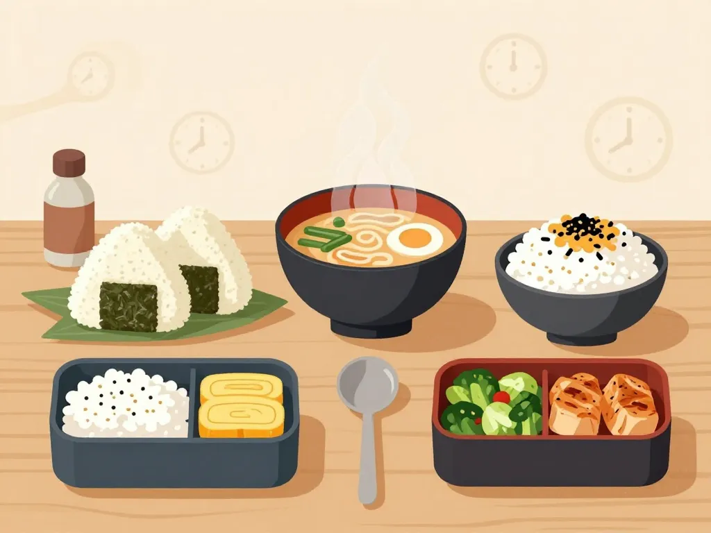 Onigiri ramen donburi bento japonais maison
