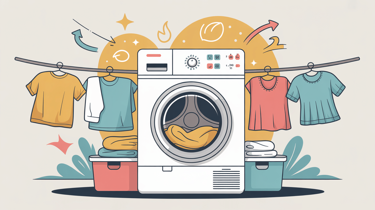 seche linge programme : illustration du sélecteur et icônes
